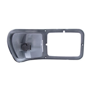 Gray Plastic Headlight Bezel With Parking Light For 2000-2015 Ford F-650/F-750 - Driver