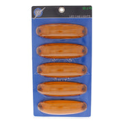 6 Amber LED Cab Lights For 2008-2017 Freightliner Cascadia - Amber Lens (5-Pack)