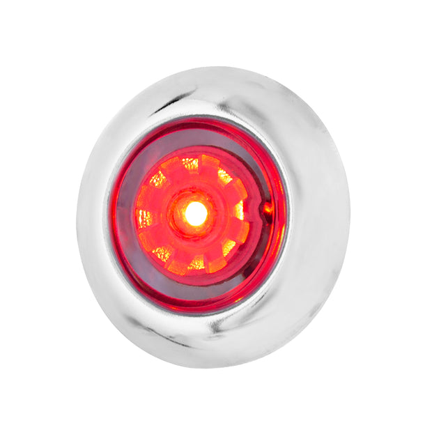 LED Single Function ArcBlast 3/4" Mini Light (Clearance/Marker) - Red LED/Clear Lens