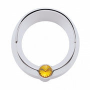 Signature Series Small Gauge Bezel With Visor For Freightliner - Amber Crystal