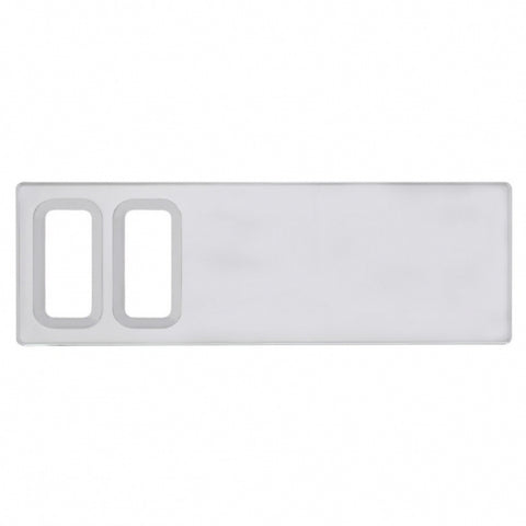 Chrome Plastic Dash Switch Panel Cover For International - 2 Openings