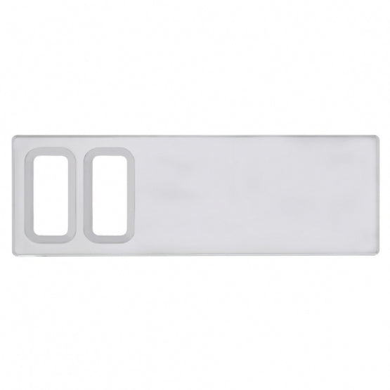Chrome Plastic Dash Switch Panel Cover For International - 2 Openings