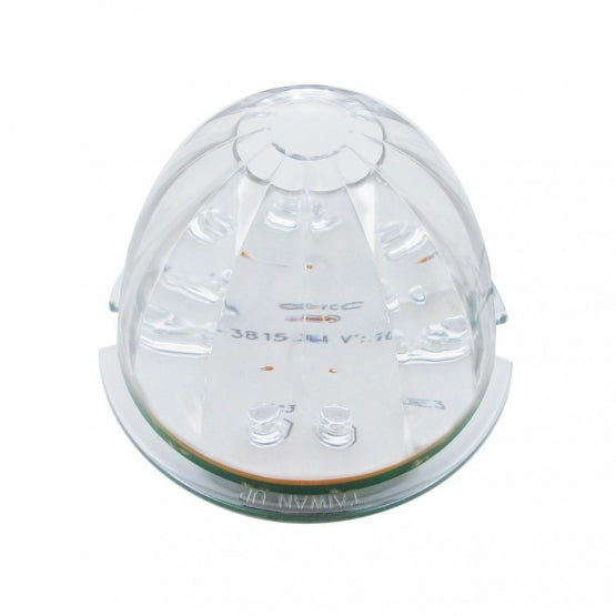 Fog Light Cover With 17 LED Watermelon Light For 2007-17 KW T660- Passenger -Amber LED/ Clear Lens