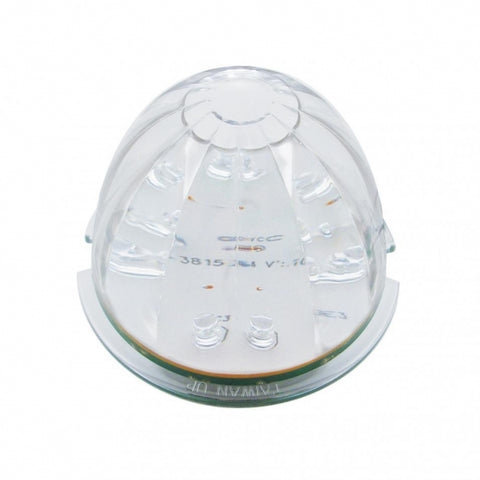Fog Light Cover With 17 LED Watermelon Light For 2007-17 KW T660- Passenger -Amber LED/ Clear Lens