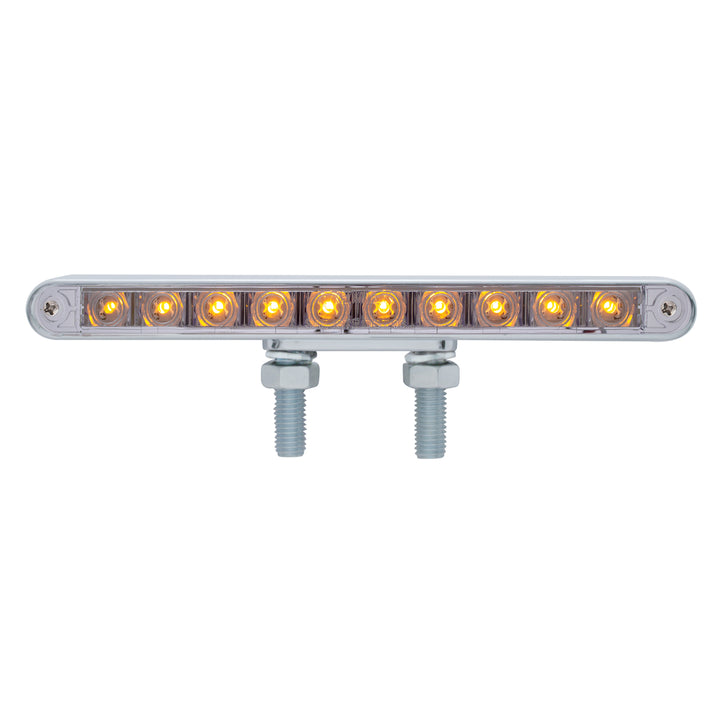 20 LED 9" Double Face Light Bar - Amber LED/Clear Lens
