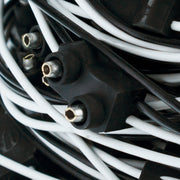 100 Count 2-Prong Male Bullet Plugs 16G Wire Harness Roll - 100' W/12" Lead Between Plugs
