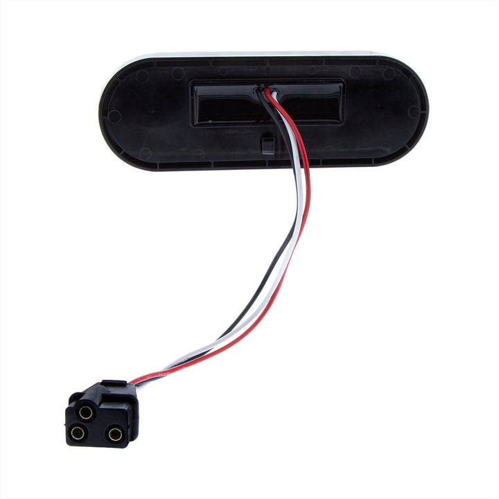 22 LED 6" Oval Abyss Light (Turn Signal) - Amber LED/Clear Lens
