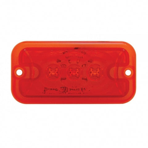 3 LED Clearance Marker Light - Red LED/Red Lens