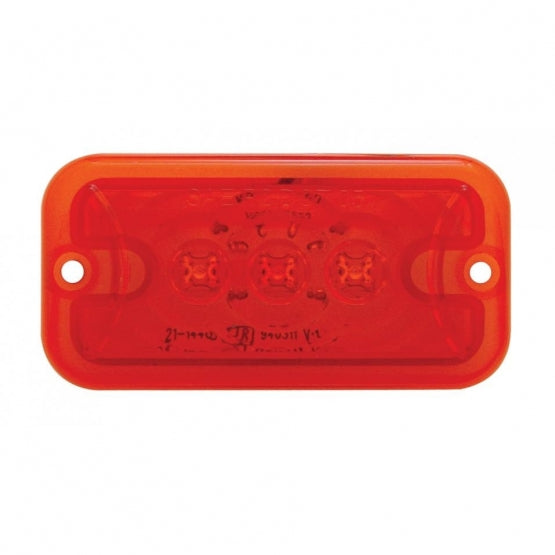 3 LED Clearance Marker Light - Red LED/Red Lens