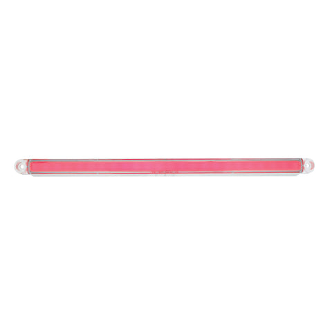 24 LED Dual Function 12" GloLight Bar (Stop, Turn & Tail) - Red LED/Clear Lens (Card)