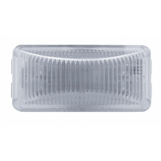 6 LED Rectangular Light (Clearance/Marker) - Amber LED/Clear Lens