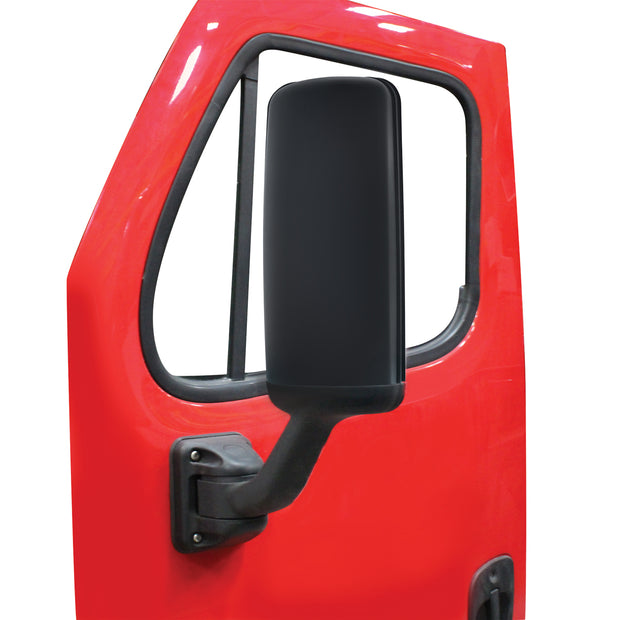 Matte Black Mirror Cover For 2008-2017 Freightliner Cascadia - Passenger