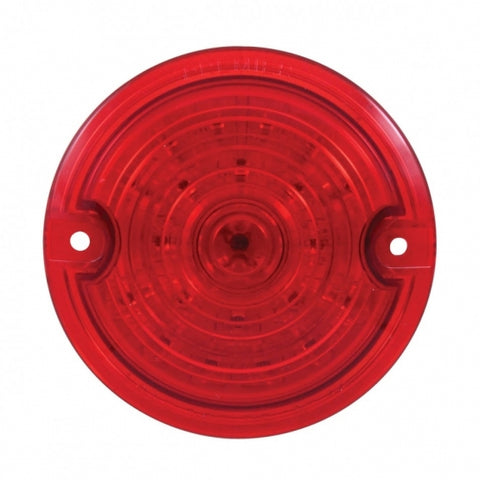 21 LED 3-1/4" Dual Function Signal Light For Harley Motorcycle With 1157 Plug - Red LED/Red Lens