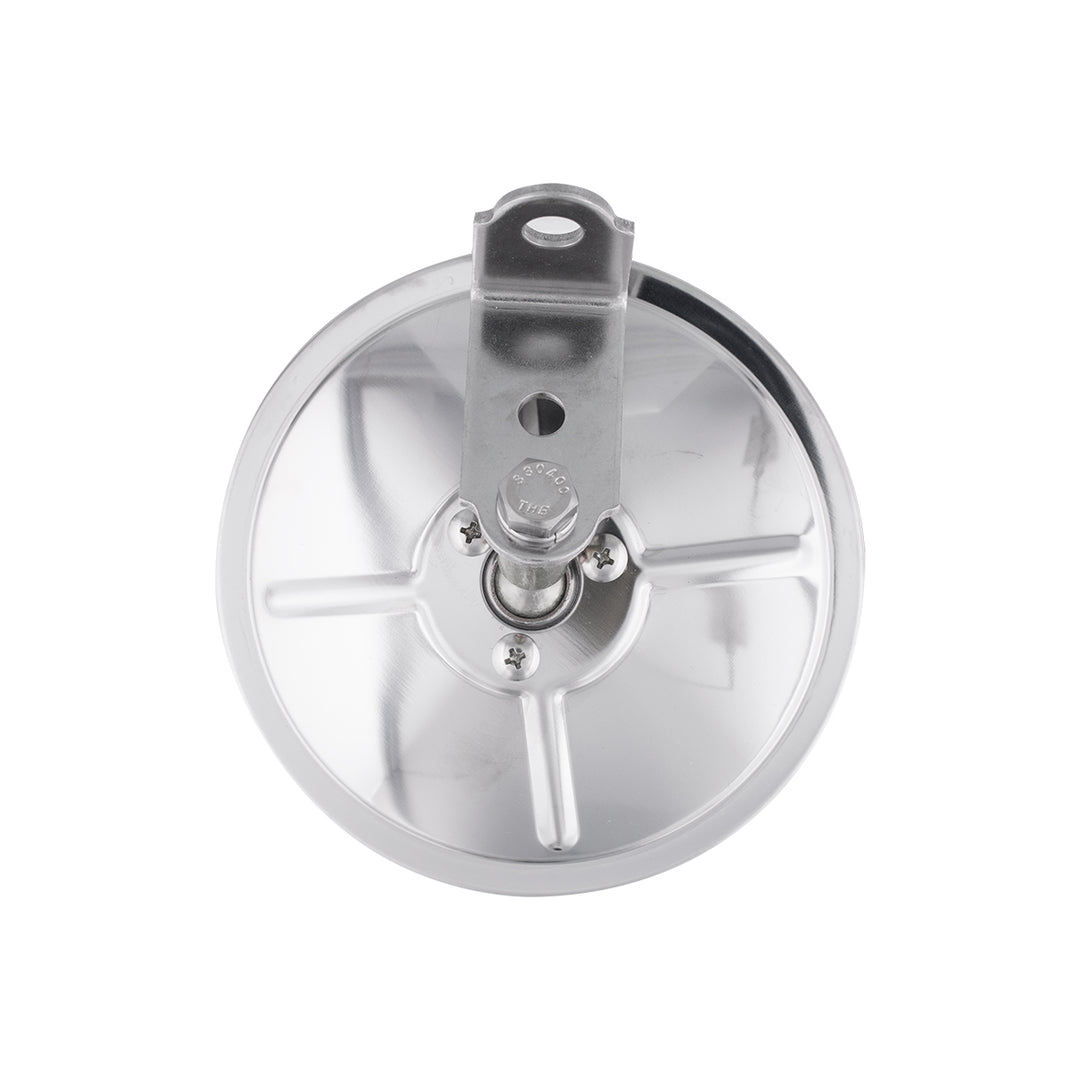 5" 430 Stainless Steel 320R Convex Mirror - Centered Mounting Stud