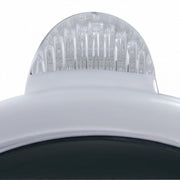 Stainless Steel Guide 682-C Headlight H4 With White LED & LED Signal - Clear Lens