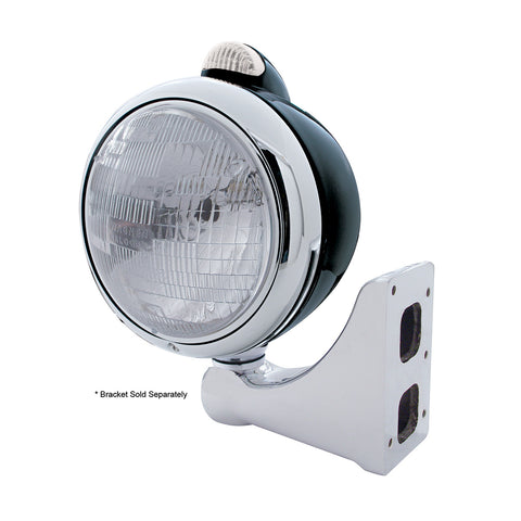 Black Guide 682-C Headlight H6024 & Dual Mode LED Signal - Clear Lens