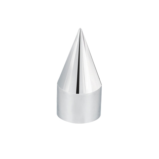 33mm X 4-1/8" Chrome Plastic Spike Nut Covers - Thread-On (60-Pack)