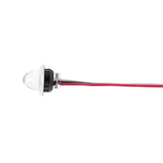 4 LED Dual Function 3/4" Mini Watermelon Light (Clearance/Marker) - White LED/Clear Lens