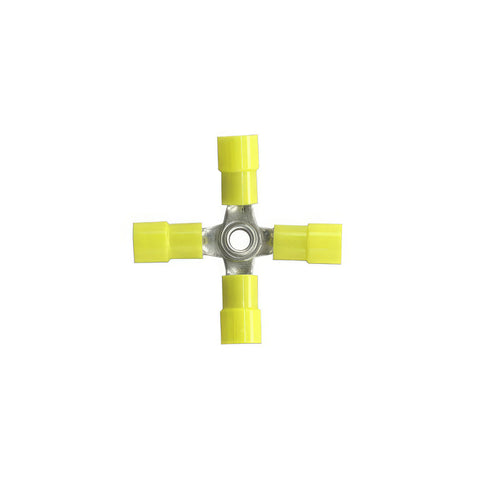 22-18 AWG 4-Way (X) Vinyl Connector (4-Pack)