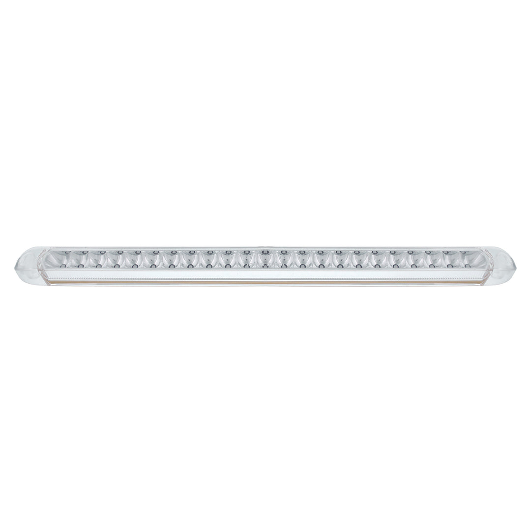 23 SMD LED 17-1/4" Reflector Light Bar Only (Stop, Turn &amp; Tail) - Red LED/Clear Lens