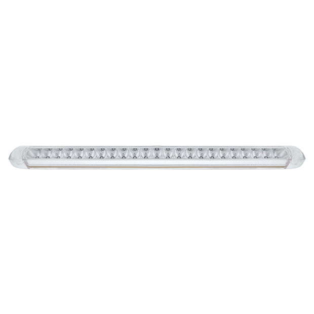 23 SMD LED 17-1/4" Reflector Light Bar Only (Stop, Turn & Tail) - Red LED/Clear Lens