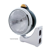 Black Guide 682-C Headlight H6024 & Dual Mode LED Signal - Amber Lens