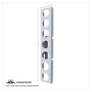 SS Front Air Cleaner Bracket With 14X 9 Amber LED 2" Beehive Lights & Bezels For KW Trucks -Clear Lens