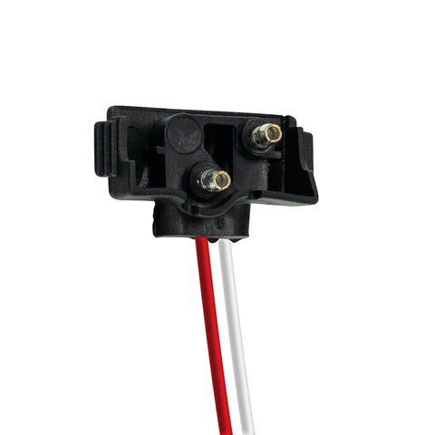 2 Wire Pigtail With 2 Prong Right Angle Plug - 12" Lead (10-Pack)