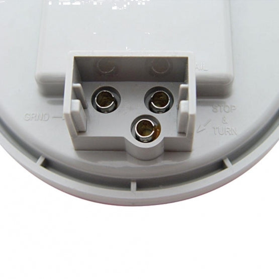 12 LED 4" Round Light (Stop, Turn &amp; Tail) - Red LED/Red Lens