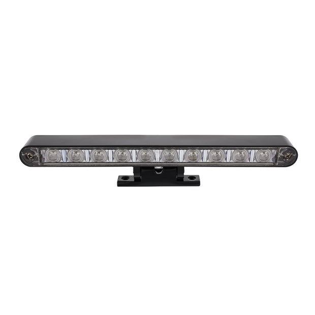 10 LED Dual Function 3rd Brake Light With Black Swivel Pedestal Base - Red LED/Clear Lens