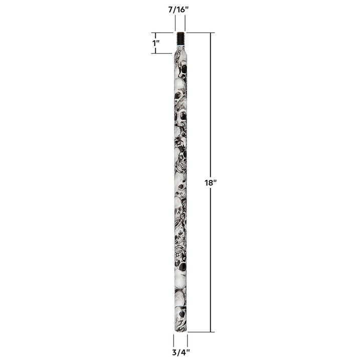 18" Skull Pattern Shifter Shaft Extension