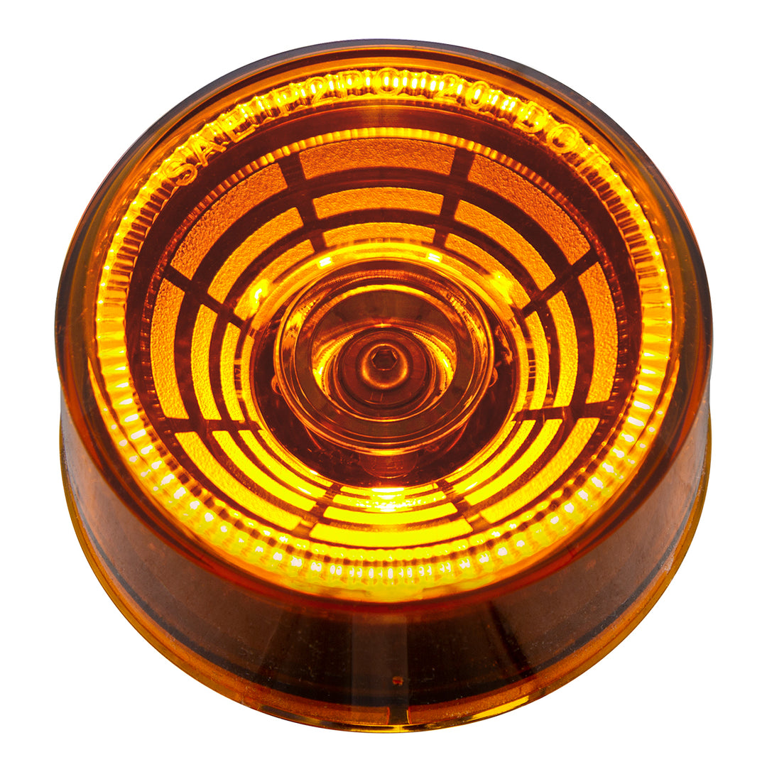 4 LED 2-1/2" Round Abyss Light (Clearance/Marker) - Amber LED/Amber Lens