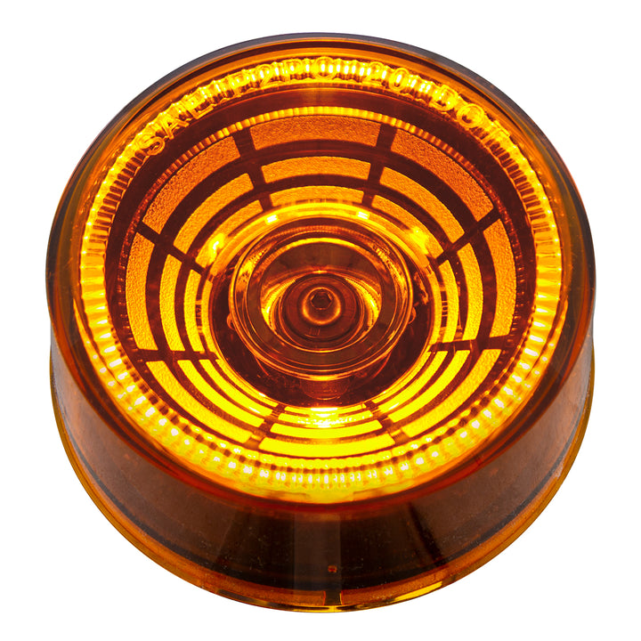 4 LED 2-1/2" Round Abyss Light (Clearance/Marker) - Amber LED/Amber Lens