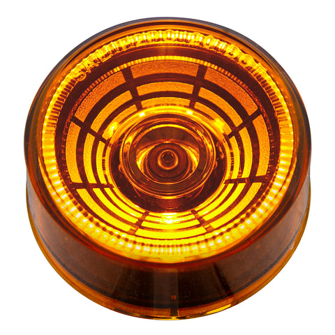 4 LED 2-1/2" Round Abyss Light (Clearance/Marker) - Amber LED/Amber Lens