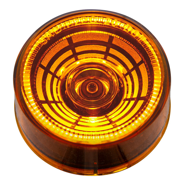 4 LED 2-1/2" Round Abyss Light (Clearance/Marker) - Amber LED/Amber Lens