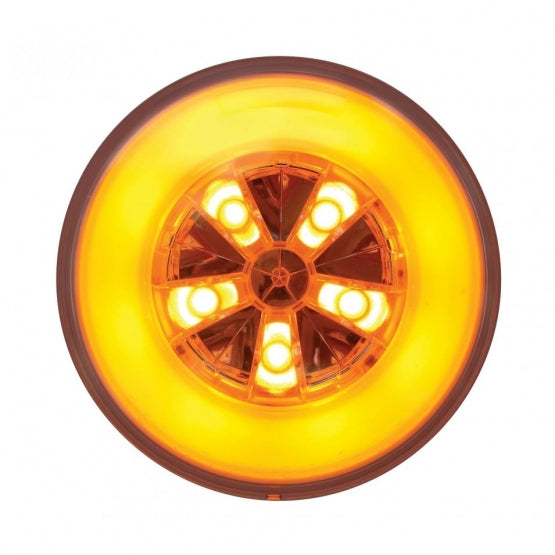 18 LED 4" Round GloLight Kit (Turn Signal) - Amber LED/Amber Lens (Each)