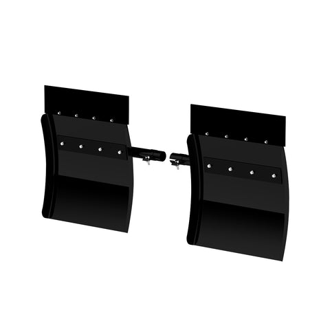 24" X 24" "Competition Series" Heavy Duty Black Poly Quarter Fender Set