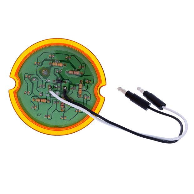 17 LED Reflector Watermelon Maze Cab Light - Amber LED/Amber Lens