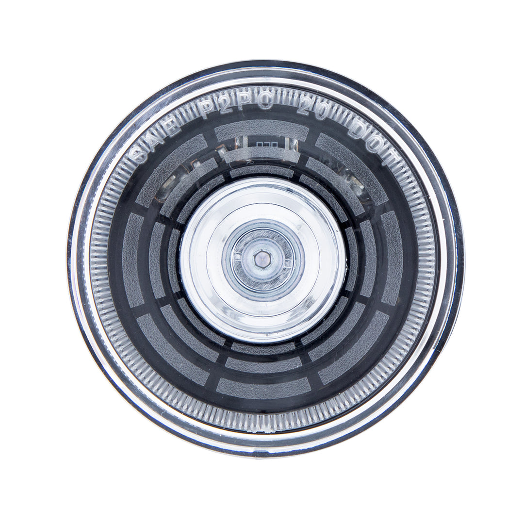 4 LED 2" Round Abyss Light (Clearance/Marker) - Red LED/Clear Lens