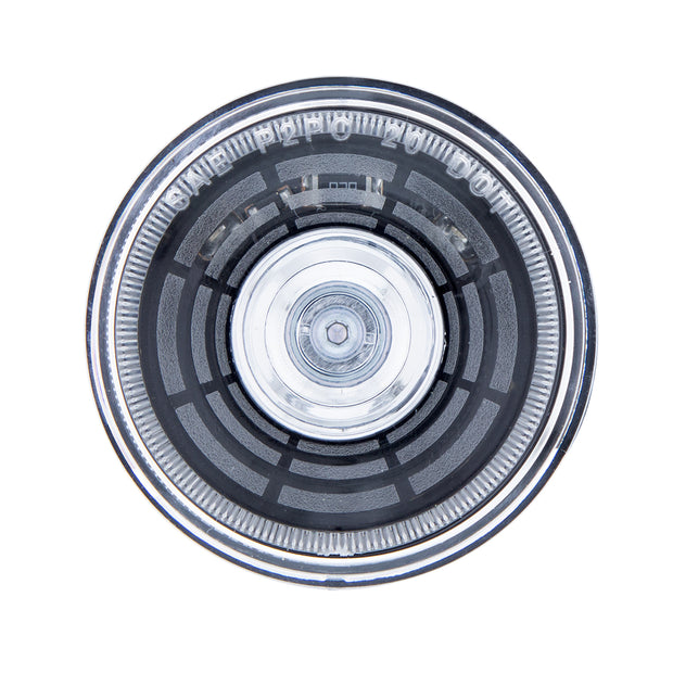 4 LED 2" Round Abyss Light (Clearance/Marker) - Red LED/Clear Lens