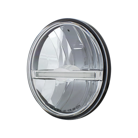 ULTRALIT - 9 LED 5-3/4" LED Headlight With Amber LED Position Light Bar