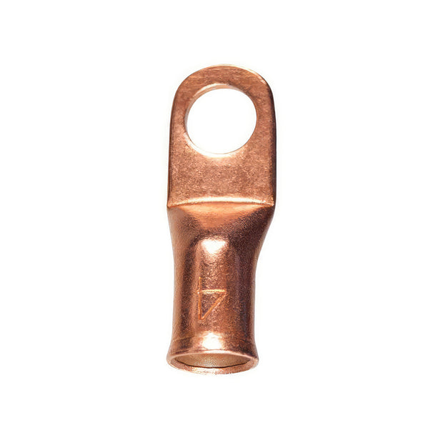 4 AWG 3/8" Stud Seamless Tubular Copper Lug (5-Pack)