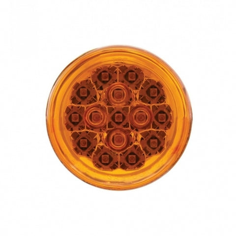15 LED 2-3/8" Turn Signal Light For Harley Motorcycle- Amber LED/Amber Lens