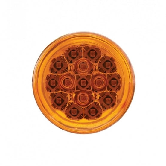 15 LED 2-3/8" Turn Signal Light For Harley Motorcycle- Amber LED/Amber Lens