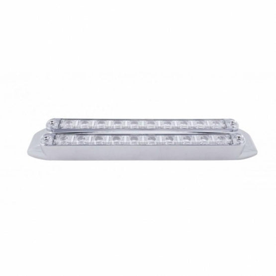 Dual 10 LED 9" Light Bars (Stop, Turn &amp; Tail) - Red LED/Clear Lens