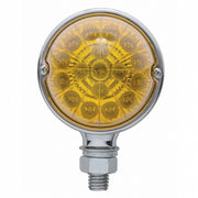 17 LED Dual Function Reflector Single Face Light - Amber LED/Amber Lens