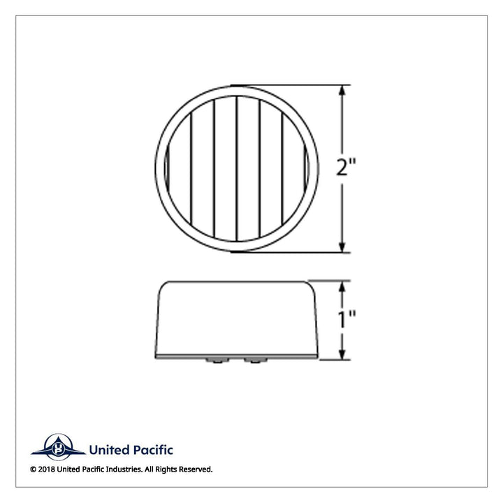 9 LED 2" Auxiliary/Utility Light - White LED/Clear Lens