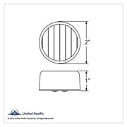 9 LED 2" Auxiliary/Utility Light - White LED/Clear Lens