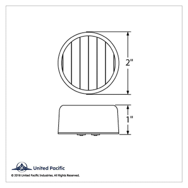 9 LED 2" Auxiliary/Utility Light - White LED/Clear Lens