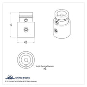 CB On/Off/Volume/Squelch Knob - Clear Crystal